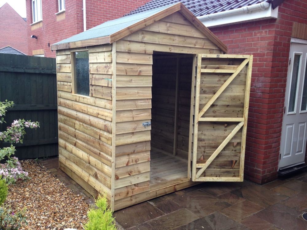 Custom timber shed: finished, door hung and ready to use